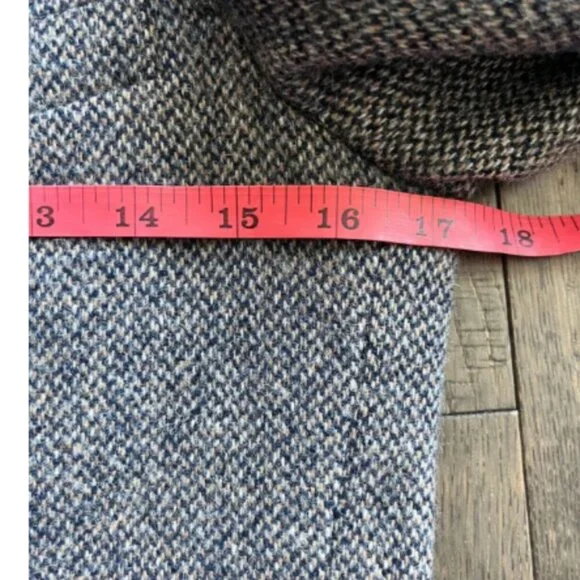 J.G. Hook 100% Wool Tweed Blazer Women's Size 8 80's USA Academia Old Money VTG - Picture 5 of 7